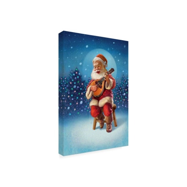 Dan Craig 'Singing Santa I' Canvas Art,12x19